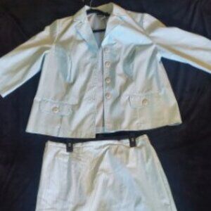 2pc Pinstripe Skirt Suit - Who's Tracy by Tracy Evans Size 18W